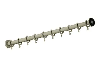 HEWI Vorhangstange Ser 801, matt, d:33, Sonderanf. 400-1700mm reinweiß