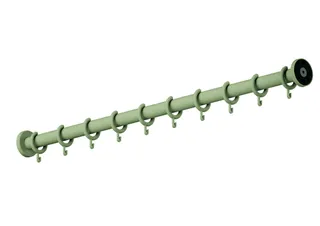 HEWI Vorhangstange Ser 801, matt, d:33, Sonderanf. 400-1700mm reinweiß – Bild 2