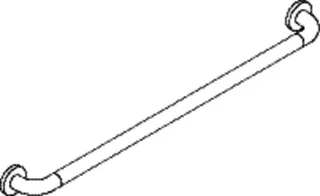 HEWI Haltegriff AM:900mm, d:33 chromoptisch beschichtet – Bild 4