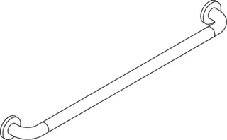 HEWI Haltegriff AM:800mm, d:33 chromoptisch beschichtet – Bild 5