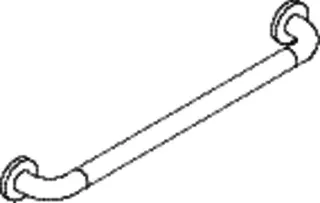 HEWI Haltegriff Ser 801, matt, d:33, AM:600mm, BM211.2, Fb. 74/72 – Bild 4