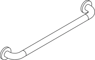 HEWI Haltegriff Ser 801, matt, d:33, AM:600mm, BM211.2, Fb. 74/72 – Bild 5