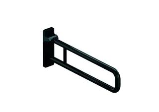 HEWI Stützklappgriff drehb. Ser 801, L:700mm, Aluminiumkern anthrazitgrau