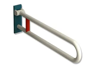 HEWI Stützklappgriff drehb. Ser 801, L:850mm, Stahlkern, Fb. 99/55/36 – Bild 3