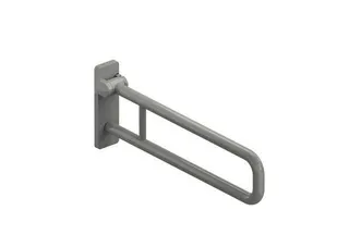 HEWI Stützklappgriff Ser 801, L:850mm, Aluminiumkern signalweiß