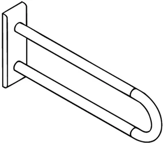 HEWI Wandstützgriff Ser 801, L:850mm, antimikrobiell signalweiß – Bild 4