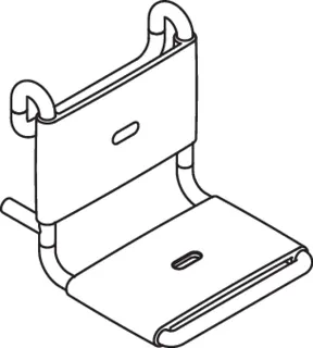 HEWI Einhängesitz B=450mm,T=500mm,H=472mm reinweiß – Bild 5