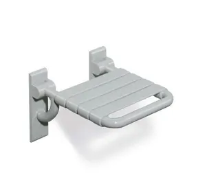 HEWI Klappsitz m.Gabelgelenk Ser 801, B:378 mm, H:259 mm, T:408 mm anthrazitgr – Bild 2