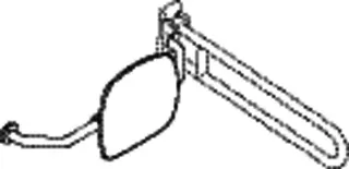 HEWI Rückenstütze Fb 90, WA 230mm, links zur Befest.an Wand-/SK-Griff reinweiß – Bild 4