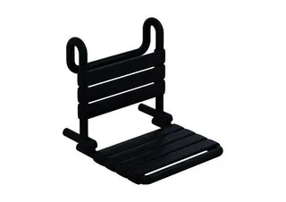 HEWI Einhängesitz, matt, klappbar, B:450 mm, H:474 mm, T:504 mm anthrazitgr – Bild 2