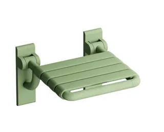 HEWI Klappsitz Ser 801,matt,m.Gabelg., B:478 mm, H:259 mm, T:428 mm reinweiß – Bild 2
