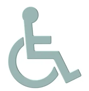 HEWI Symbol Barrierefrei Ser 801, selbstklebend signalweiß