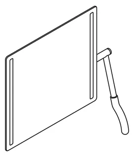 HEWI Kippspiegel Serie 802 LED basic, rechts signalweiß – Bild 3