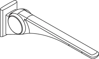 HEWI Stützklappgriff Basic,700 mm weiß hochgl.- weiß matt – Bild 5