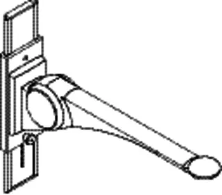 HEWI Stützklappgriff Premium,700 mm mit Höhenverstellung weiß hgl.- weiß mt – Bild 4