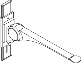 HEWI Stützklappgriff Premium,850 mm mit Höhenverstellung weiß hgl.- weiß mt – Bild 5