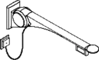 HEWI Stützklappgriff Premium,850 mm, rechts Spül/FT(E-Ausf.) weiß hochgl.- weiß matt – Bild 4