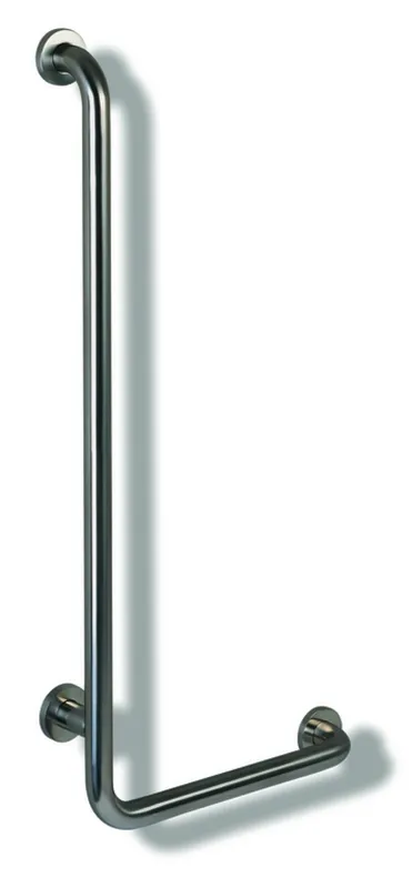 HEWI Winkelgriff Ser 805, Edelstahl, d:33mm, AM:750mm W:500mm links