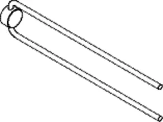 HEWI HH Sys 815 zweiarmig, 425mm, schwenkbar, Chrom, Klebebefestigung – Bild 4