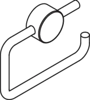 HEWI WC-Papierhalter System 815 Chrom, Klebebefestigung – Bild 5