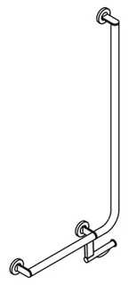 HEWI Winkelgriff, d:30, PRH, A1:1000, W1:500, links, chrom – Bild 3