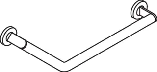HEWI Winkelgriff 135 Gr, d:32, rechts, plvb dgrau tiefmatt – Bild 2