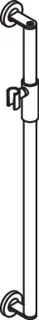 HEWI Brausehalterstange, d:32, L:900, plvb, Br.H.mag. schw tiefmatt – Bild 3