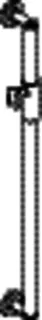 HEWI Brausehalterstange, d:32, L:900, plvb, Br.H.mag. schw tiefmatt – Bild 4