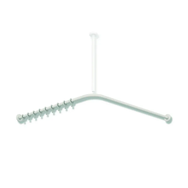 HEWI VH-Stange, d:25, A1/A2=987, 20 Ringe, plvb weiß tiefmatt