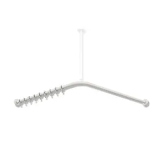 HEWI VH-Stange, d:25, A1/A2=987, 20 Ringe, plvb weiß tiefmatt – Bild 2
