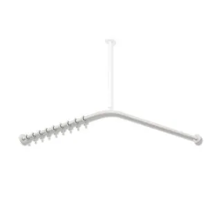HEWI VH-Stange, d:25, A1/A2=987, 20 Ringe, plvb weiß tiefmatt – Bild 3