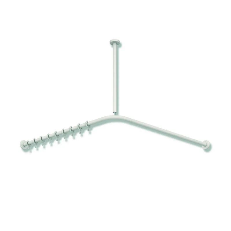 HEWI VH-Stange, d:25,A1/A2=1487, 28 Ringe, plvb weiß tiefmatt