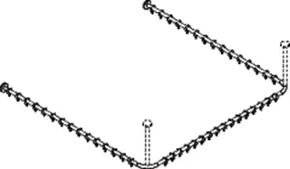 HEWI VH-Stange,d:25,A1/A3=1487, A2=1465, 46 Ringe, plvb weiß tiefmatt – Bild 3