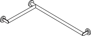 HEWI DUHA, d:30, links, W1:765, W2:475, pulverbeschichtet weiß tiefmatt – Bild 5
