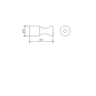 Keuco Elegance Handtuchhaken neu 34 mm chrom – Bild 2