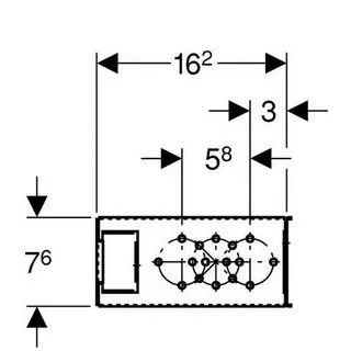 Geberit GIS Armaturenplatte Einzel-/ Blockbatterie, universell einsetzbar – Bild 2