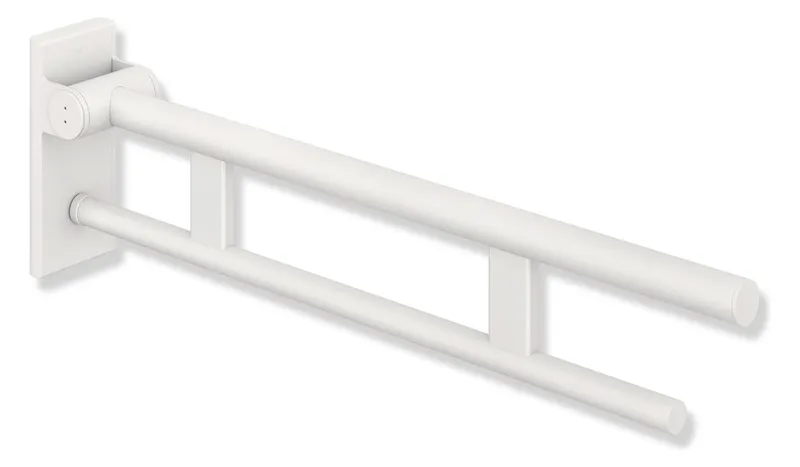 HEWI Stützklappgriff Duo (A), L:850mm, plvb weiß tiefmatt