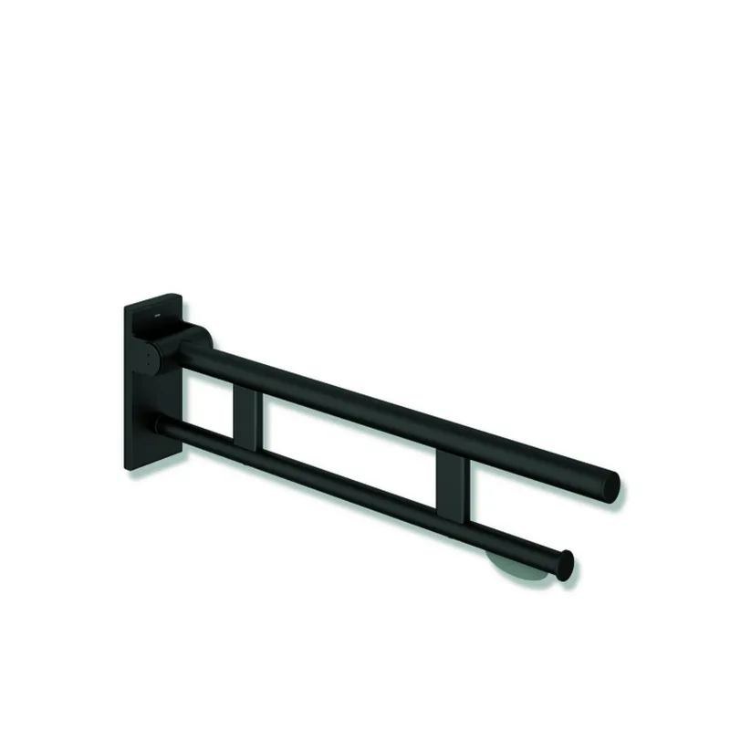 HEWI Stützklappgriff Duo (A), PRH, L:750mm, plvb dgrau tiefmatt