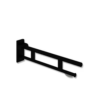 HEWI Stützklappgriff Duo (A), PRH, L:850mm, plvb schw tiefmatt – Bild 2