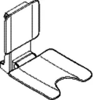 HEWI Einhängesitz mit Schamausschnitt, B:450, H:533, T:637 anthrazgr matt – Bild 4