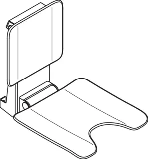 HEWI Einhängesitz mit Schamausschnitt, B:450, H:533, T:637 anthrazgr matt – Bild 5