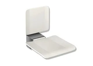 HEWI Klappsitz, 450x650, BS, schliff Sitzf. Kst. signalweiß – Bild 2