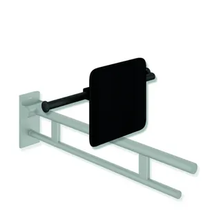 HEWI Rückenst., Sys 900, T:150, li Wand, re SK-Griff (A),plvb dgrau tiefmatt