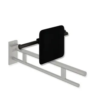 HEWI Rückenst., Sys 900, T:150, links Wand, rechts SK-Griff (A),plvb dgrau tiefmatt – Bild 2