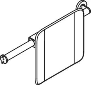 HEWI Rückenst., Sys 900, T:150, links Wand, rechts SK-Griff (A),plvb dgrau tiefmatt – Bild 5
