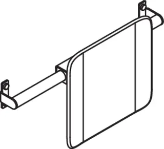 HEWI Rückenst., Sys 900 f. SK-Griff (B) T:150, pulverbeschichtet weiß tiefmatt – Bild 5