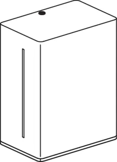 HEWI SENSORIC Papierrollensp. elektr., Edelstahl, weiß beschichtet – Bild 5