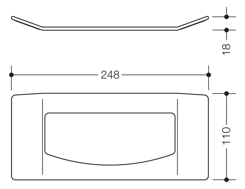 HEWI Entnahmeadapter Papierhandtuchspender Kunststoff