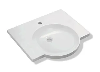 HEWI Waschtisch, 600 x 550mm, o. Überlauf, 1 Hahnloch – Bild 2