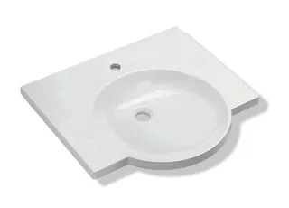 HEWI Waschtisch, 600 x 550mm, o. Überlauf, 1 Hahnloch – Bild 3